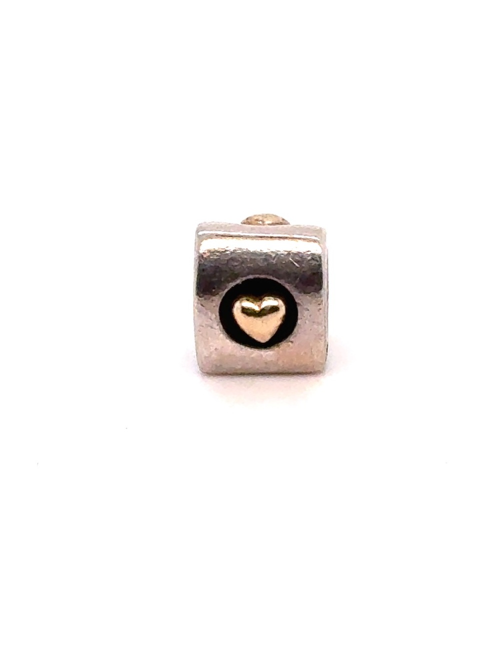 Pandora Two-Tone Heart Of Gold Charm‎ - Retired
